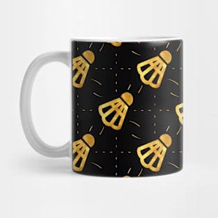 Badminton - Badminton player - Badminton Gold Pattern - Shuttle Mug